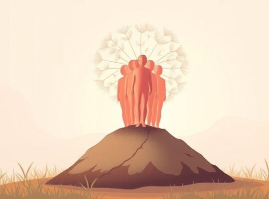 Dmuchawiec przeistacza się w świecące postacie, unoszące się z ziemi.