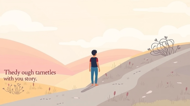 Rozwidlenie dróg: jedna łagodna, druga w cieniu, symbolizujące eustres i dystres.