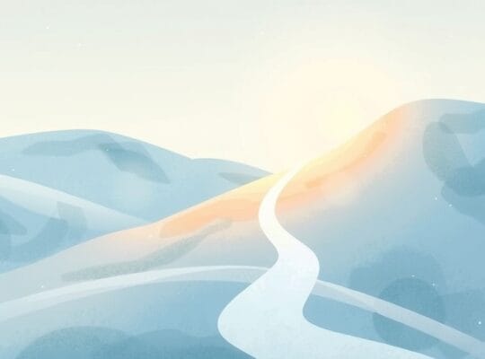 Symboliczna, łagodna iluminacja ścieżki dopaminy, inspirująca i kojąca.