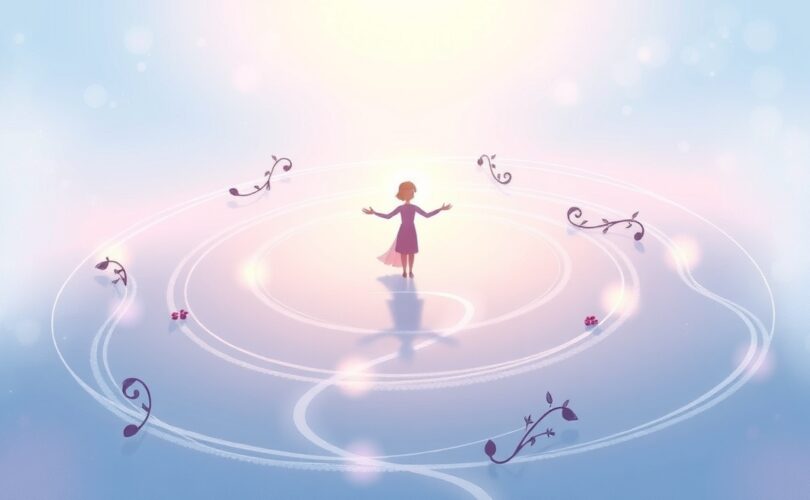 Symboliczna ilustracja w pastelach, przedstawiająca dopaminowe ścieżki mózgu i pułapkę uzależnień.