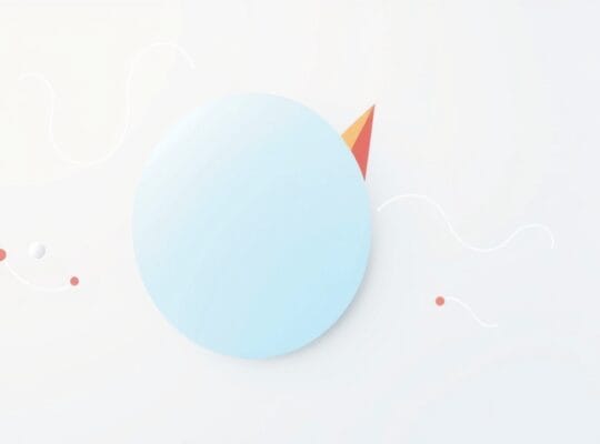 Dwie abstrakcyjne, nakładające się kształty symbolizujące wewnętrzną sprzeczność i napięcie.