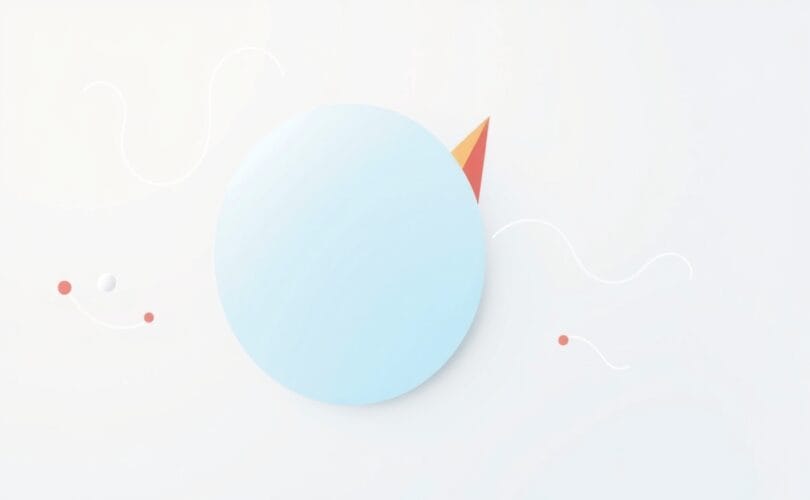 Dwie abstrakcyjne, nakładające się kształty symbolizujące wewnętrzną sprzeczność i napięcie.