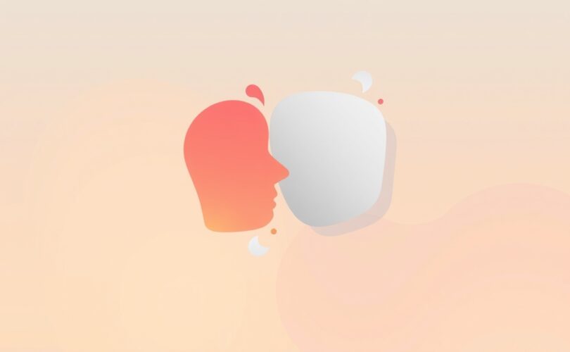 Abstrakcyjna ilustracja mieniących się, pastelowych kształtów, symbolizująca napięcia społeczne.