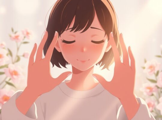 Postać filtruje światło, ukazując pozytywy, maskując trudności.