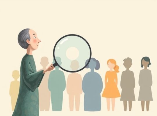 Mądra postać nie dostrzega własnej ślepej plamki, badając cudze.