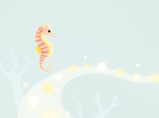 Hipokamp przewodnik świetlistych wspomnień przez pastelową, łagodną ścieżkę.