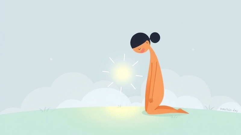 Gojąca się, świetlista ścieżka między dwiema abstrakcyjnymi postaciami pełnymi pastelowego wsparcia.