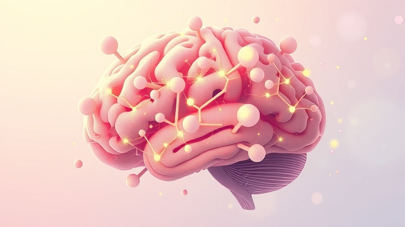 Kora mózgowa: Architektura świetlistych neuronów, pastelowa, marzycielska, inspirująca mądrość.