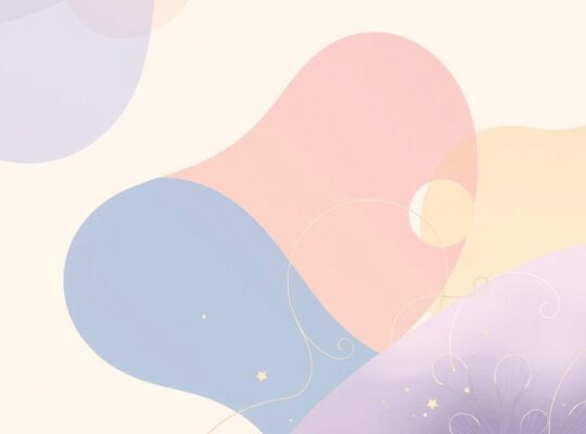 Abstrakcyjna wizualizacja przetworzenia subtelnych fal dźwiękowych łączących się z energią emocjonalną.