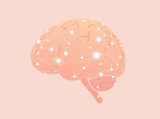 Stylizowana ilustracja pastelowych, splątanych wątków neuronowych związanych z zazdrością.