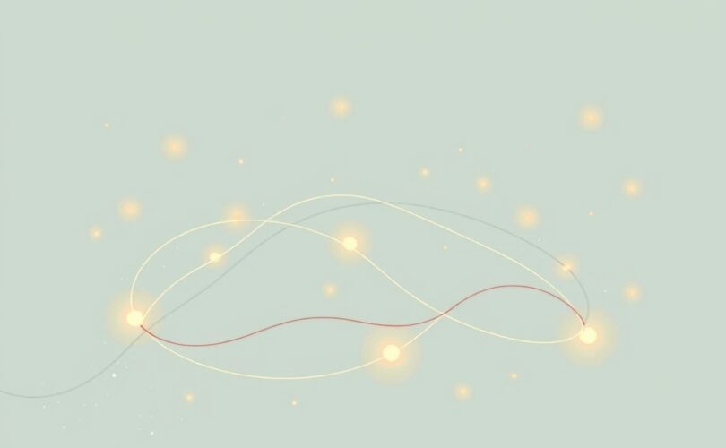 Delikatna ilustracja symbolicznym ukojeniem ukierunkowująca skupienie w mózgu.