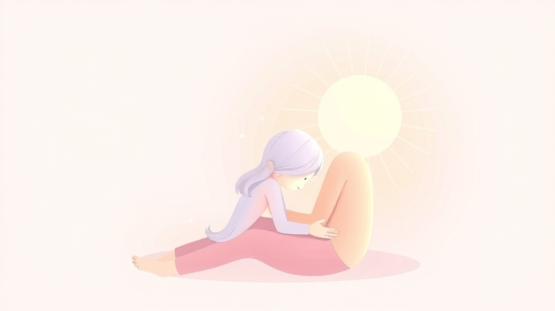 Symboliczna ilustracja pastelowa, pokazująca spokój, przynależność i akceptację.