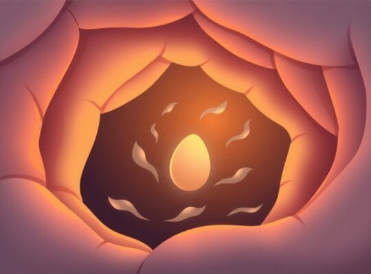 Symboliczna ilustracja ciała migdałowatego w mózgu, źródła światła reagującego na mrok stresu.