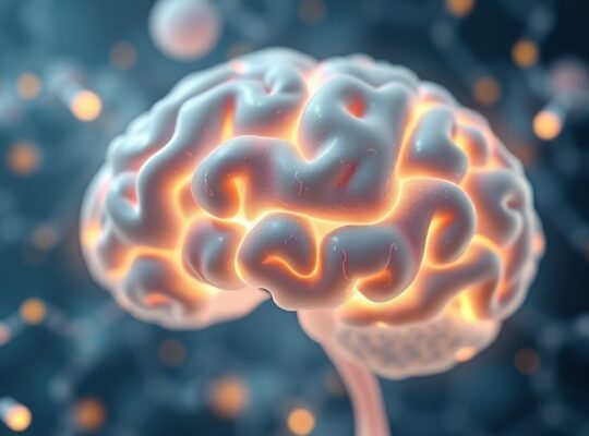 Abstrakcyjna sieć neuronów w pastelowych barwach, symbolizująca układ nagrody.