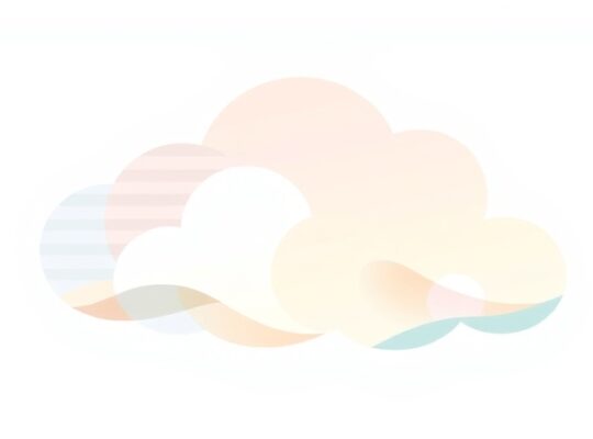 Łagodna, pastelowa chmura symbolizująca spokój i nadzieję, inspirowana animacją.