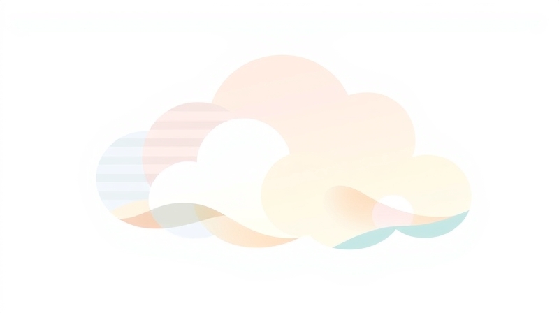 Łagodna, pastelowa chmura symbolizująca spokój i nadzieję, inspirowana animacją.