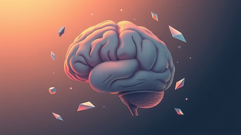 Mózg filtruje oczywiste dowody, chroniąc łagodne przekonania w pastelowej, sennej grafice.