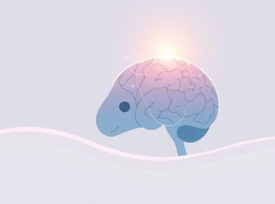 Stylizowany hipokamp w pastelach, emanuje spokojem, symbolizując odporność mózgu.