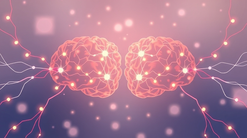 Stylizowana ilustracja pastelowych neuronów lustrzanych, symbolizująca uczenie się przez naśladowanie.