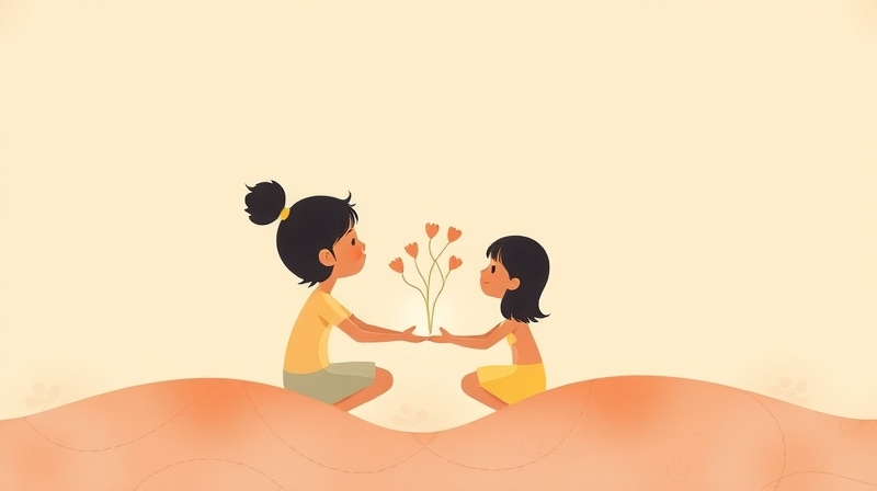 Abstrakcyjne, pastelowe kształty splatające się, symbolizujące ludzką potrzebę połączenia i przynależności.