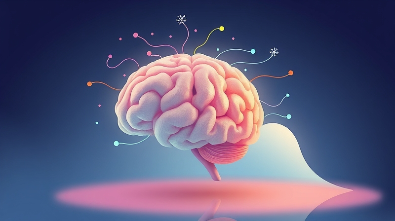 Mózg przechodzący od chaosu ulicznego cukru do spokoju pastelowych fal.