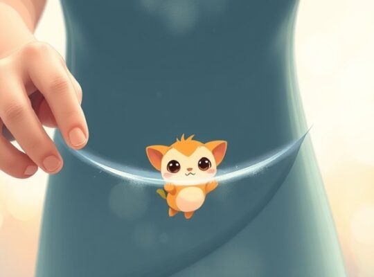 Rodzic trzyma linię granic, dziecko zagląda z ciekawością.