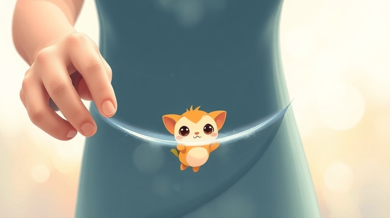 Rodzic trzyma linię granic, dziecko zagląda z ciekawością.