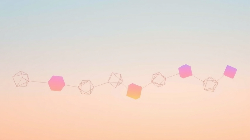 Abstrakcyjne, pastelowe kształty symbolizujące kolektywne podejmowanie decyzji.