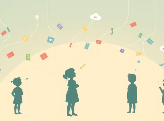 Delikatny nurt informacji wpływa do zaciekawionych sylwetek, subtelnie kształtując przekonania.