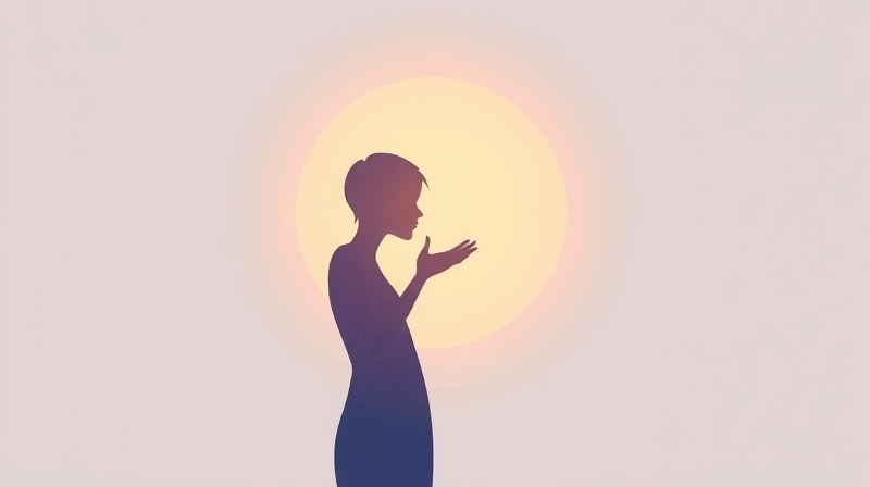 Ilustracja efektu halo: aura wpływa na percepcję sylwetki, kształtując pierwsze wrażenie.