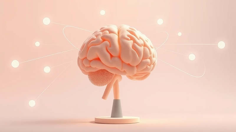 Móżdżek jak dyrygent steruje ruchem, łącząc abstrakcyjne mięśnie i stawy subtelnymi liniami światła.