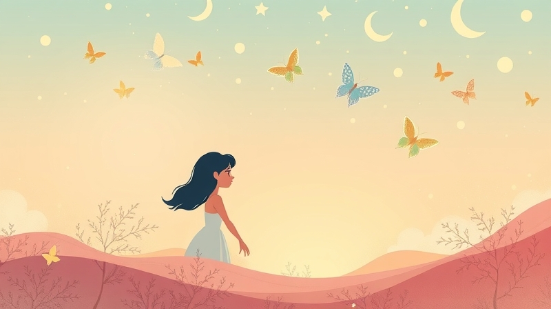 Symboliczne, pastelowe ilustracje łączące wspomnienia, emocje i umysł.