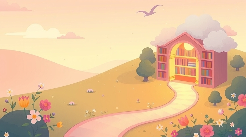 Łagodna ilustracja osi jelito-mózg i jej wpływ na spokój umysłu.