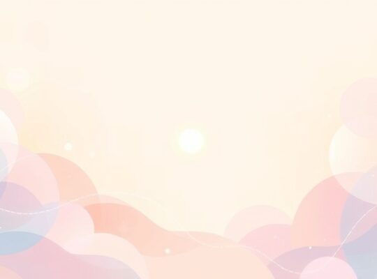 Eteryczna, pastelowa grafika symbolizująca zrozumienie, spokój i introspekcję.