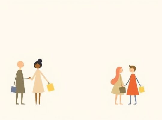 Abstrakcyjne pastelowe postacie połączone liniami, symbolizujące wpływ społeczny w nauczaniu.