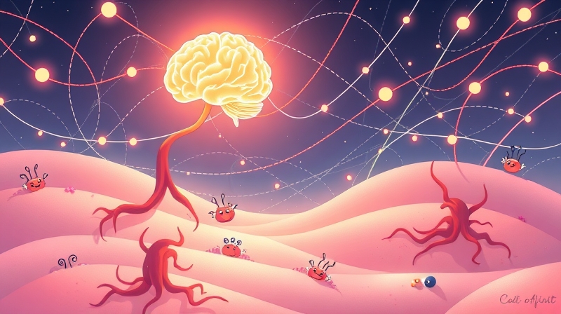 Połączone jelita i mózg, zasiedlone przyjaznymi mikrobami, subtelnie sygnalizują produkcję dopaminy.