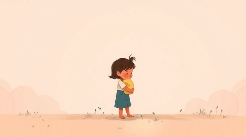 Symboliczna ilustracja rodzica i dziecka - trudność w przebaczeniu.