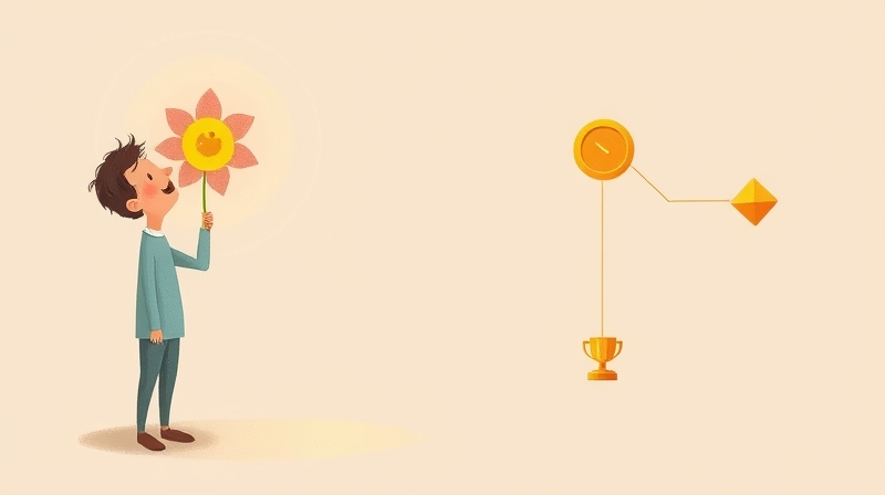 Kwiat radości kontra nagrody zewnętrzne: ilustracja efektu nadmiernego uzasadnienia.