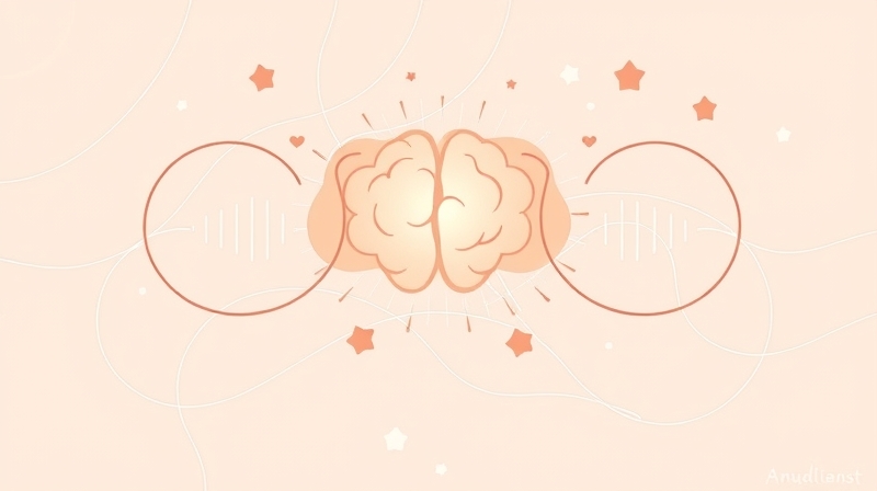 Abstrakcyjna ilustracja pastelowa: przetworzone fale dźwiękowe głosu przyjaciela, emocjonalne połączenie.