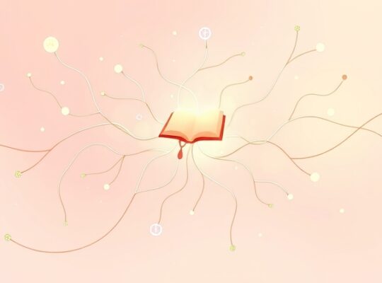 Abstrakcyjna sieć neuronowa w pastelach symbolizująca intuicję, pamięć, emocje i doznania.