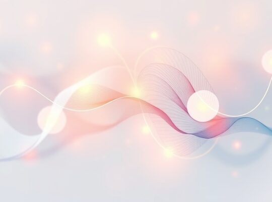 Eteryczna ilustracja: Splatające się emocje i fragmenty wspomnień.