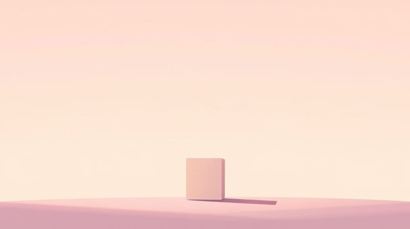 Symboliczna ilustracja efektu pierwszeństwa: fundament z mocnych pastelowych bloków, nad którym formuje się mniej wyraźna struktura.