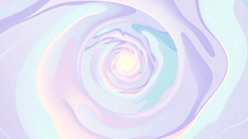 Abstrakcyjna kora wzrokowa: wirujące pastele tworzące ścieżki neuronowe.