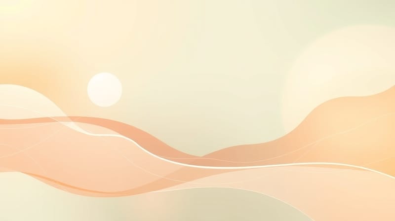 Abstrakcyjna ilustracja pastelowych barw, symbolizująca spokój i równowagę układu endokannabinoidowego.