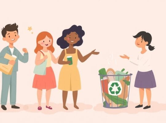 Ludzie inspirowani wspólnymi wyborami prośrodowiskowymi.