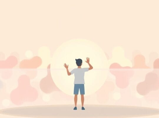 Delikatna, pastelowa ilustracja symbolizująca stawianie granic osobistych.