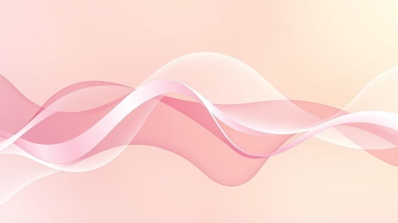 Harmonizujące pastelowe fale wyciszenia, symbol GABA, w abstrakcyjnej wizualizacji mózgu.