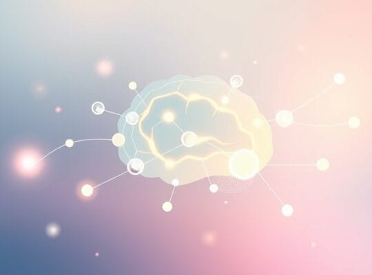 Delikatna świetlista sieć mózgu, ilustrująca reakcje na panikę.