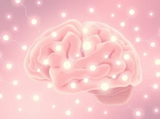 Abstrakcyjna sieć neuronowa symbolizująca regulację emocji w mózgu.