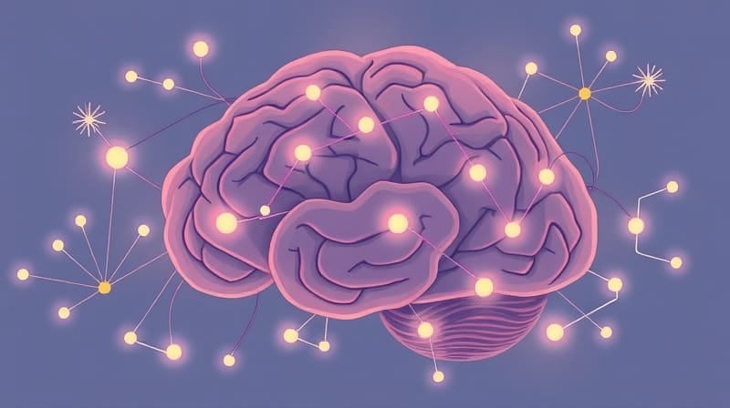 Sieć mózgu: spokojne i splątane ścieżki komunikacji stresowej.